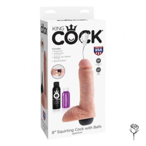 King Cock 8" Squirting With Balls