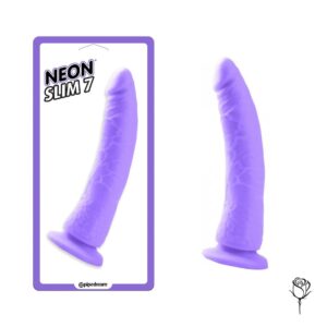 Dildo Neon Slim 7" Morado
