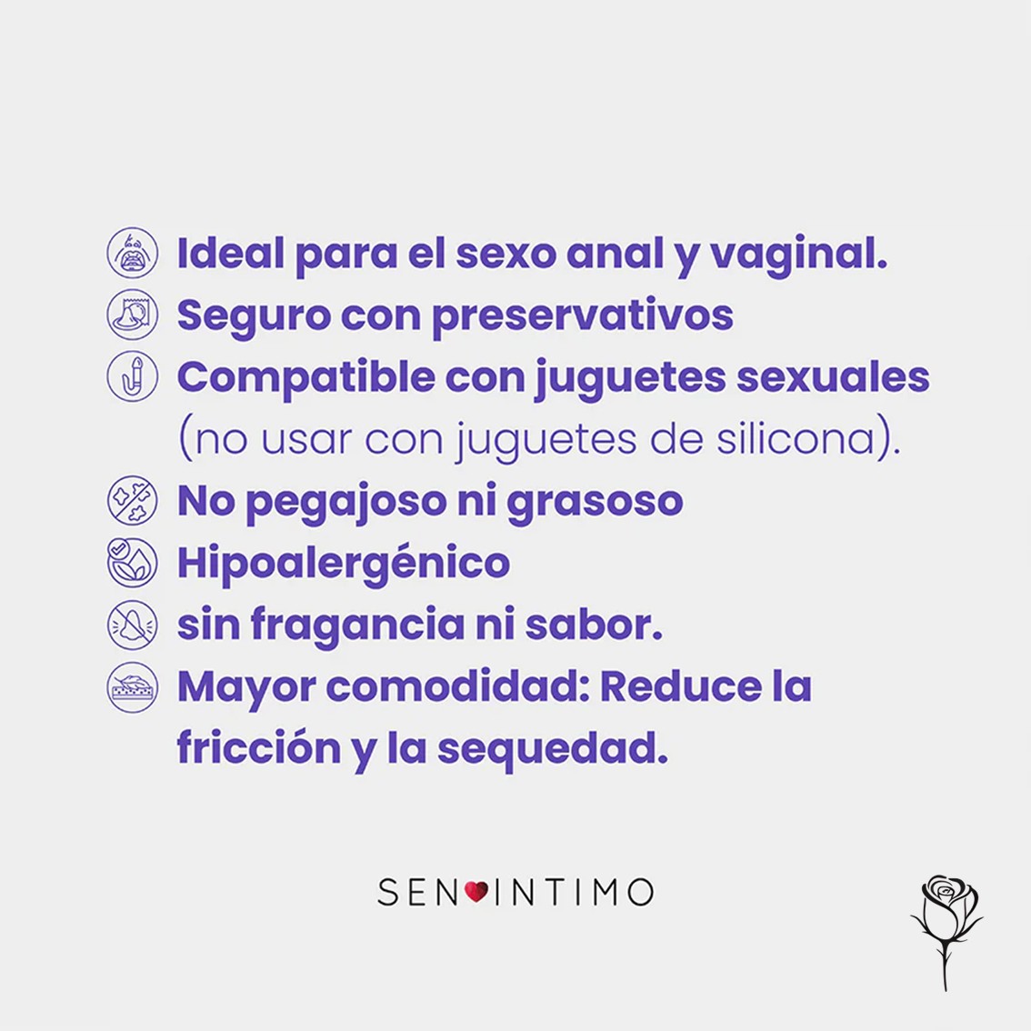 Lubricante Íntimo Híbrido x 30ml - Sen Íntimo - Imagen 3